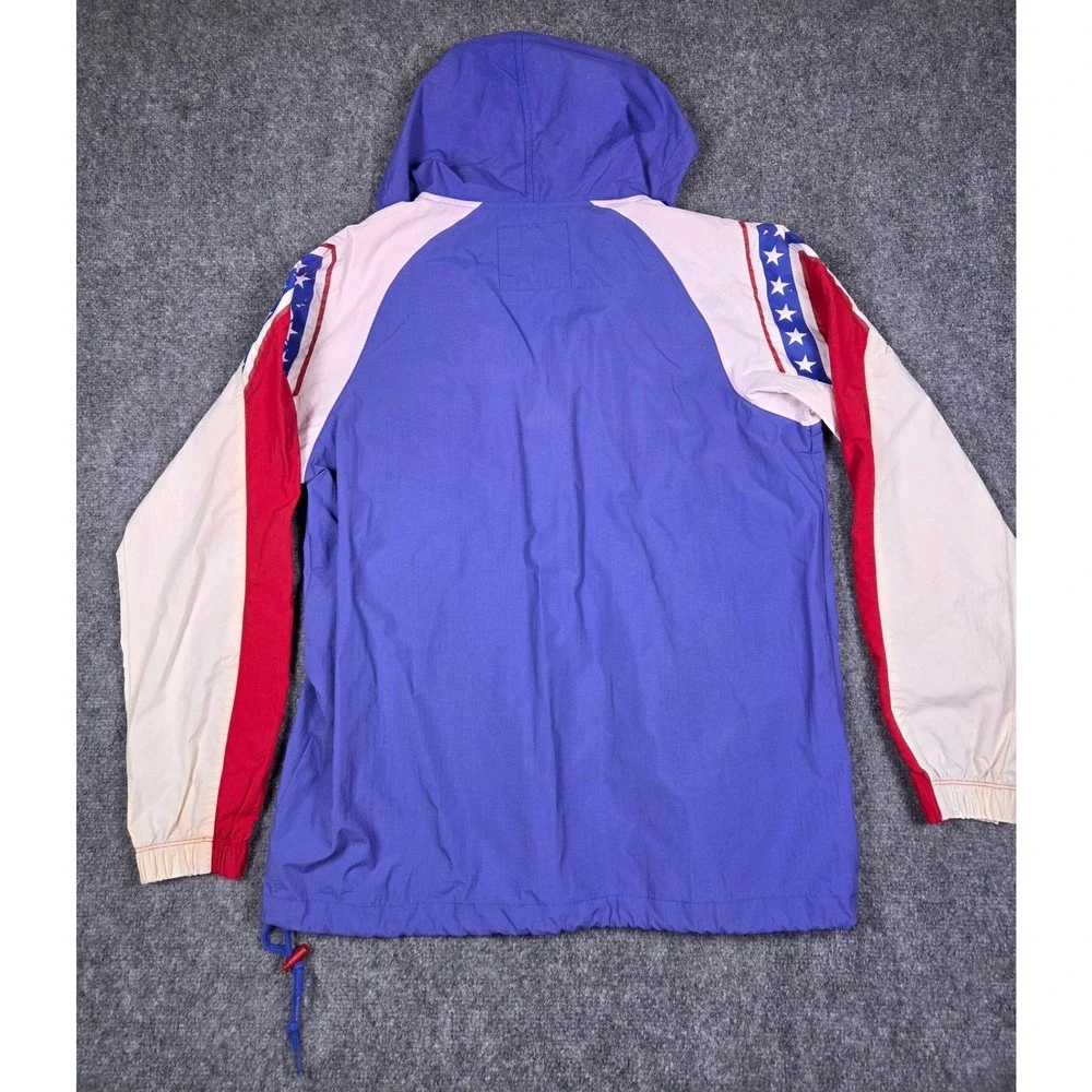 76ers Windbreaker Mens Medium Mitchell & Ness Philadelphia NBA Half Zip Jacket - Picture 2 of 14